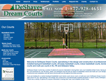 Tablet Screenshot of mybasketballcourt.com
